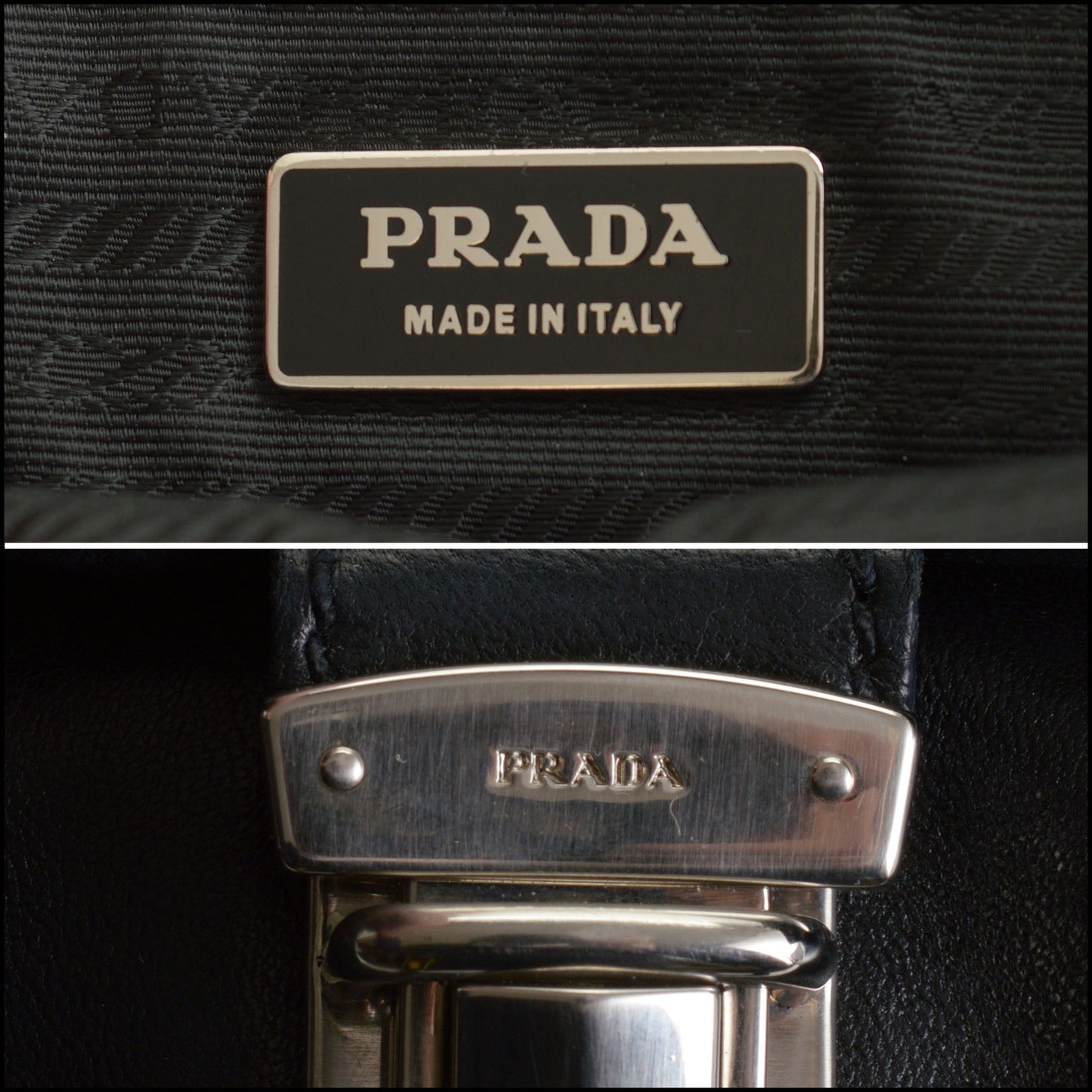 RDC14438 Prada Black Nappa Leather Five Pocket Bag