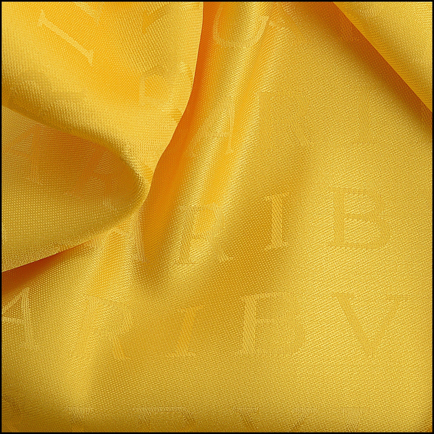 RDC14303 Authentic BVLGARI Yellow 100% Silk Stole