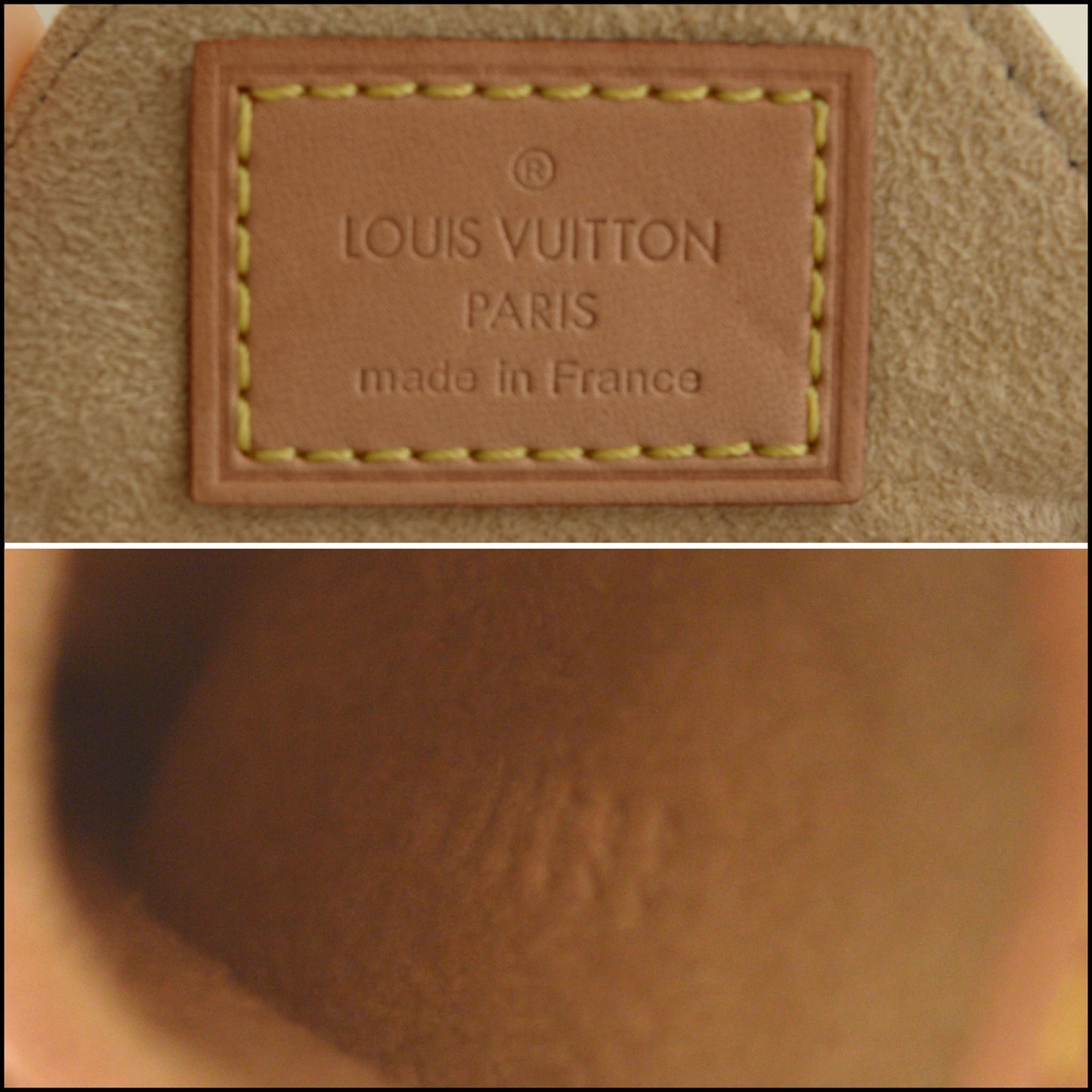 RDC15605 LOUIS VUITTON Monogram Square Necklace Jewelry Case