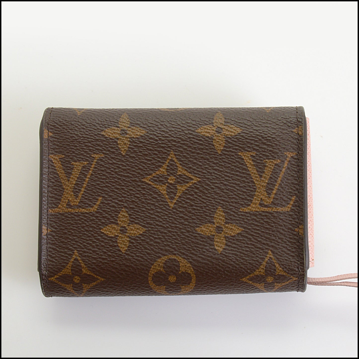 RDC14687 LOUIS VUITTON Monogram Canvas / Rose Ballerine Leather Rosalie Coin Purse
