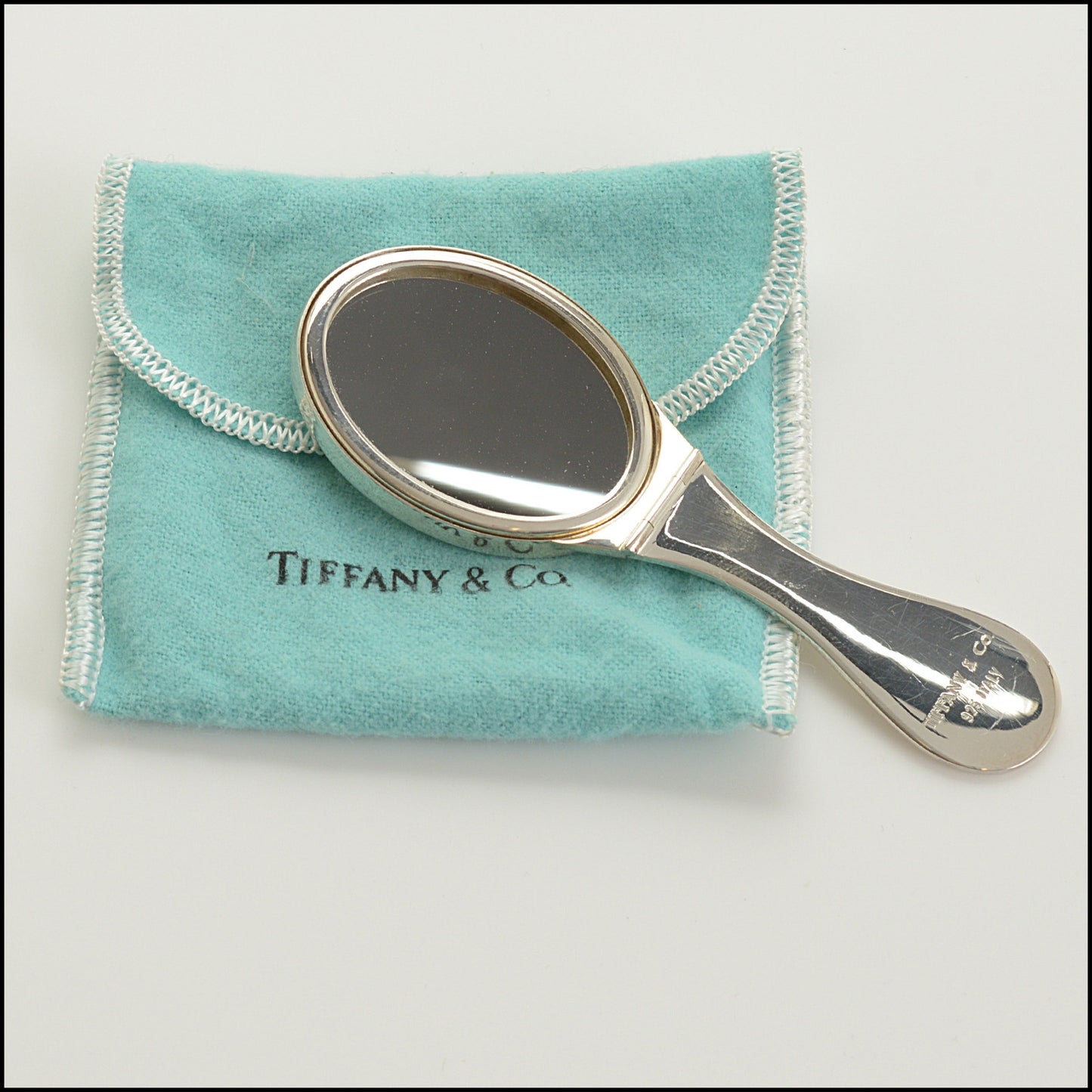 RDC15448 TIFFANY & CO. Sterling Silver Folding Vanity Mirror