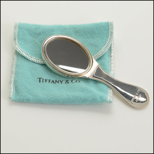 RDC15448 TIFFANY & CO. Sterling Silver Folding Vanity Mirror