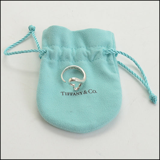 RDC14513 TIFFANY & CO Sterling Silver Peretti Open Heart Ring Size 6.25