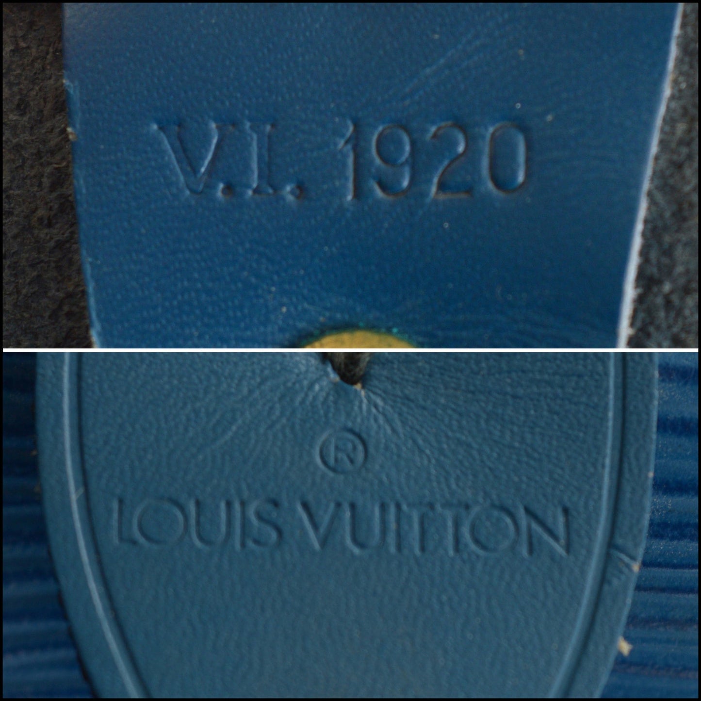 RDC15023 LOUIS VUITTON '90 Blue Epi Leather Keepall 55 Travel Bag