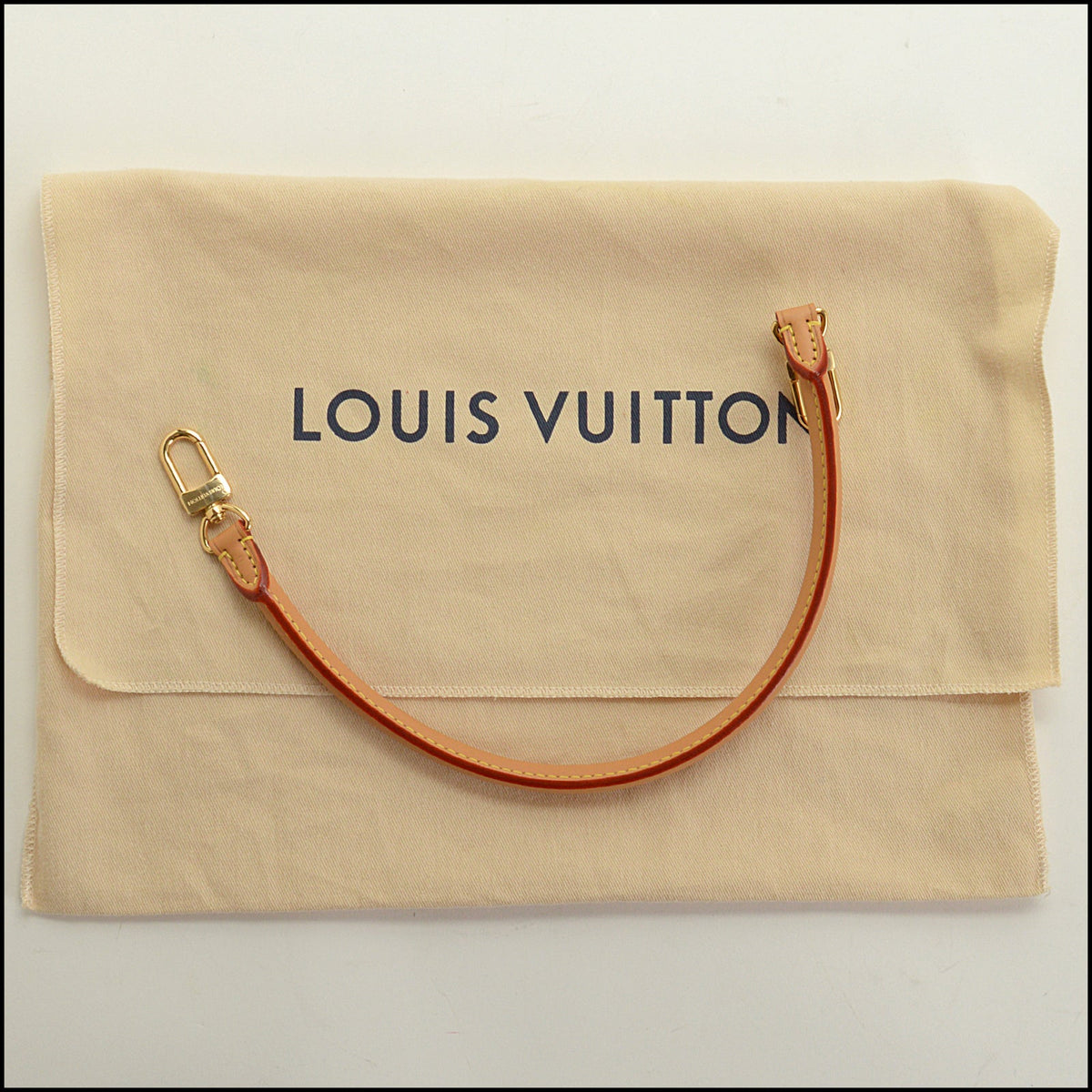RDC15726 LOUIS VUITTON Vachetta Leather Top Handle For LV Bag