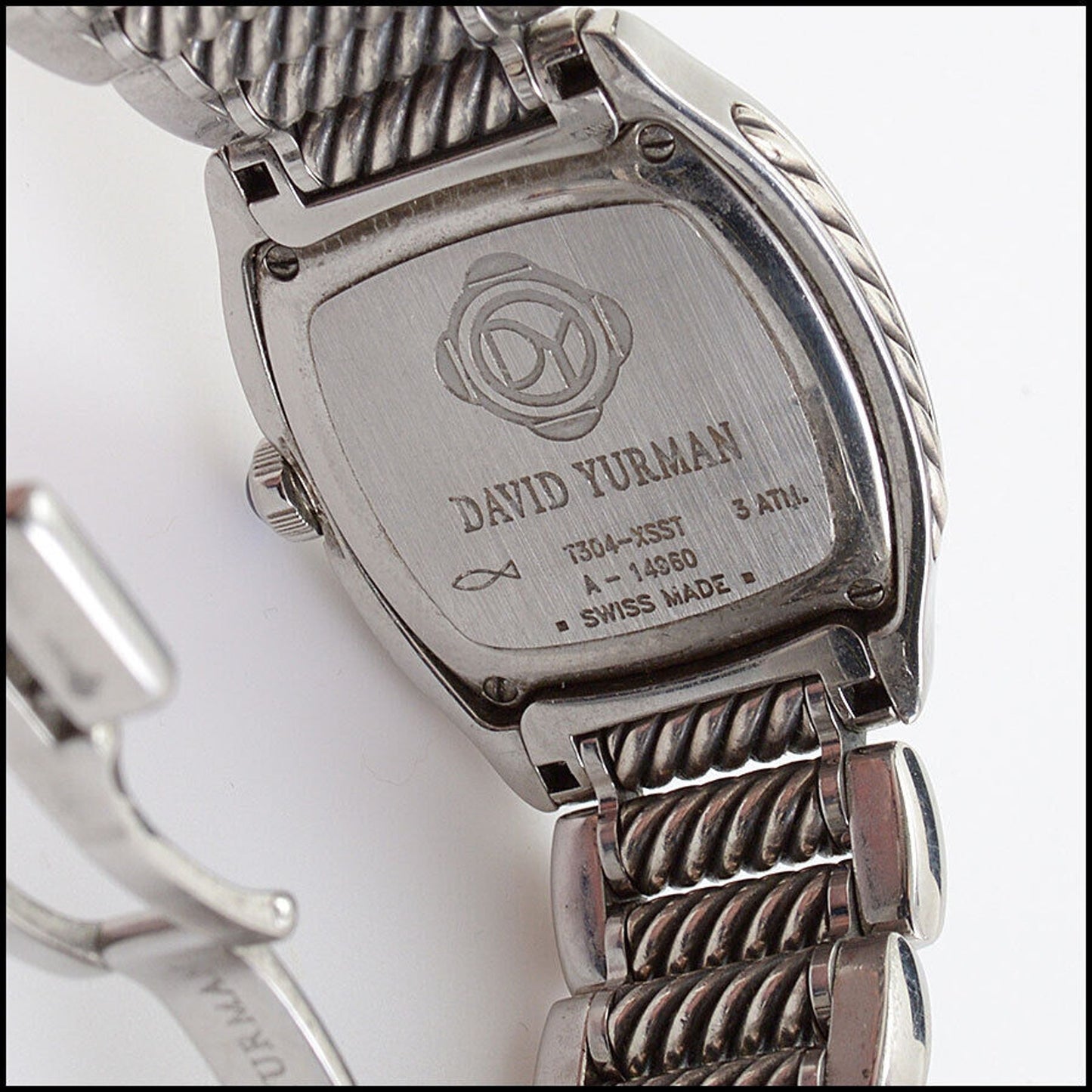 RDC13378 Authentic David Yurman Thoroughbred Mother of Pearl Diamond Cable Watch