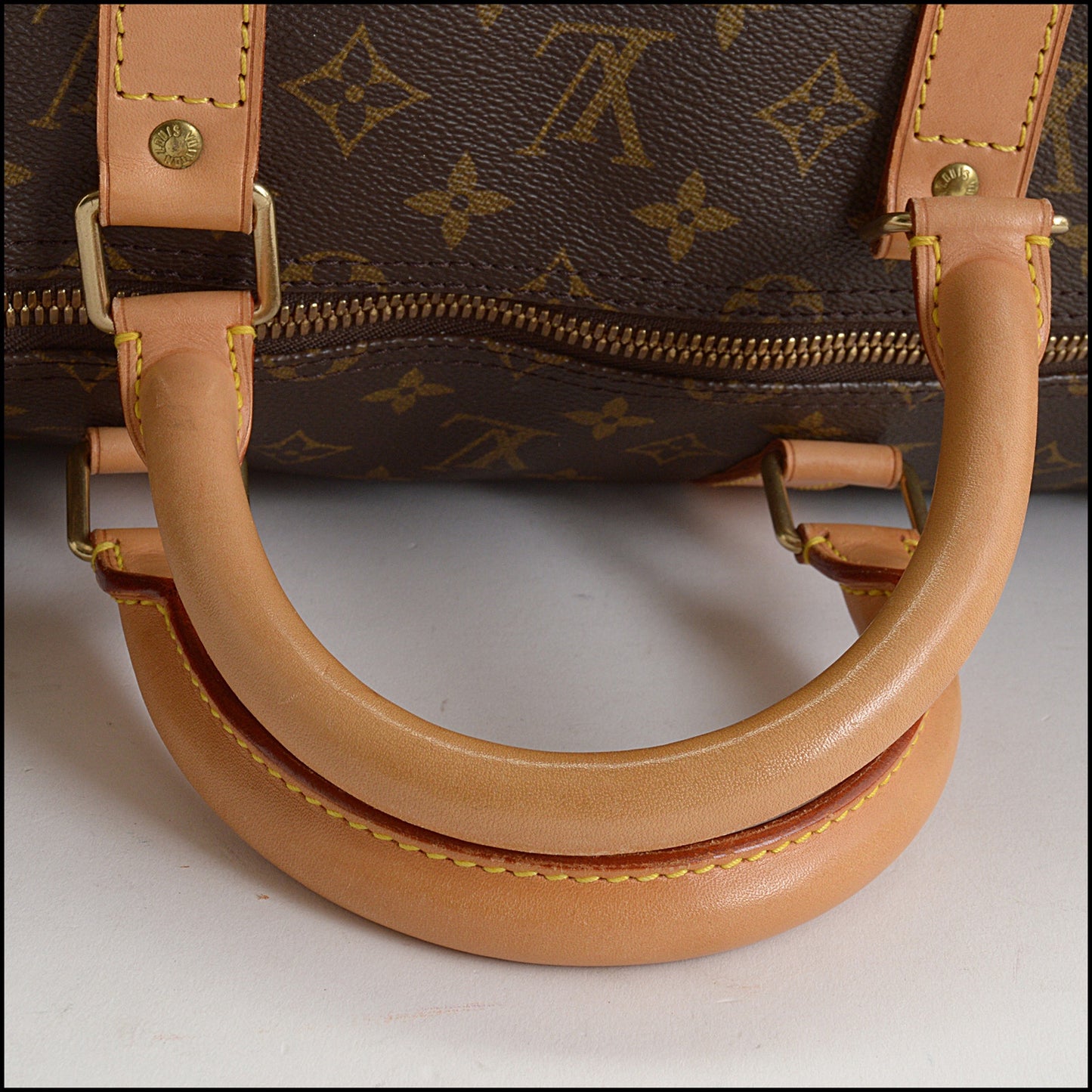RDC14978 LOUIS VUITTON Brown Monogram Canvas Keepall 55 Duffle Bag