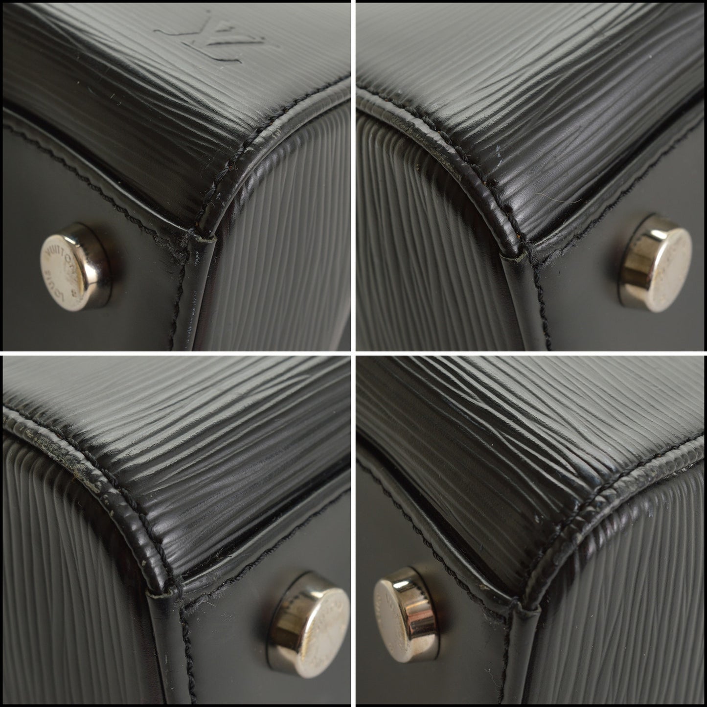 RDC15395 LOUIS VUITTON Black Epi Leather Brea Handbag