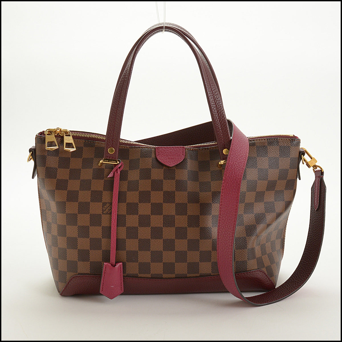 RDC15662 LOUIS VUITTON 2017 Damier Ebene Hyde Park Bag