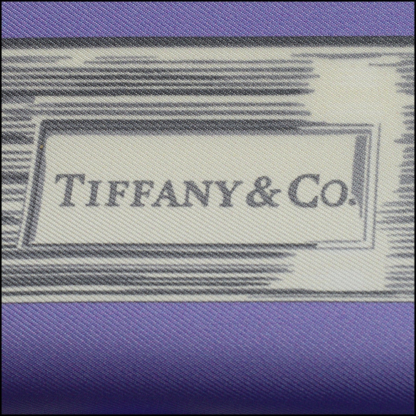 RDC15220 TIFFANY & CO. Purple Return to Tiffany Silk Scarf 90cm