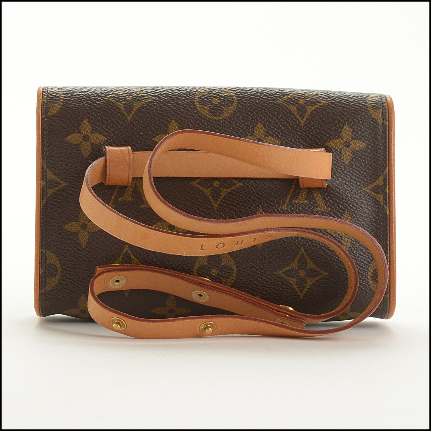 RDC15443 LOUIS VUITTON '00 Brown Monogram Pochette Florentine Belt Bag