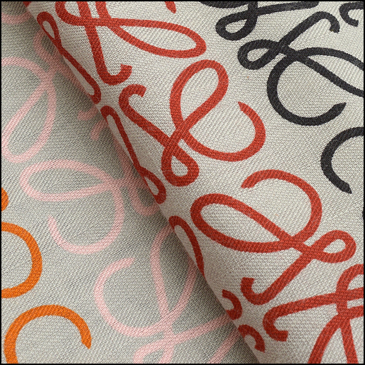 RDC15531 LOEWE Grey/Multicolor Anagram Wool/Silk Long Scarf