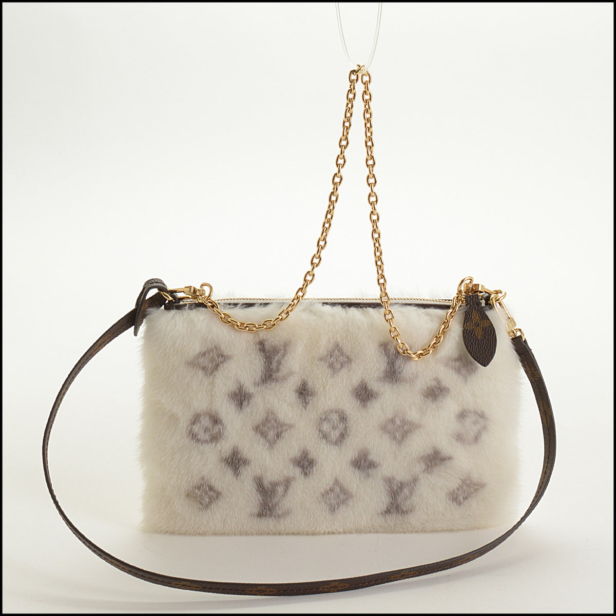 RDC15642 LOUIS VUITTON White Mink Monogram Neo Pochette Milla