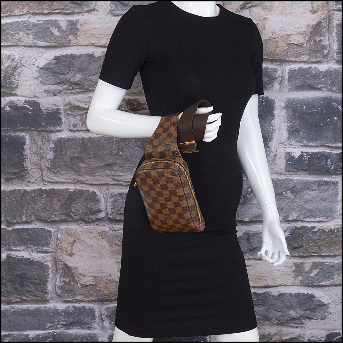 RDC15691 LOUIS VUITTON Damier Ebene Geronimos Crossbody Bag