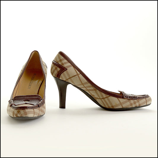 RDC15550 Burberry Signature Plaid Heels Size 39