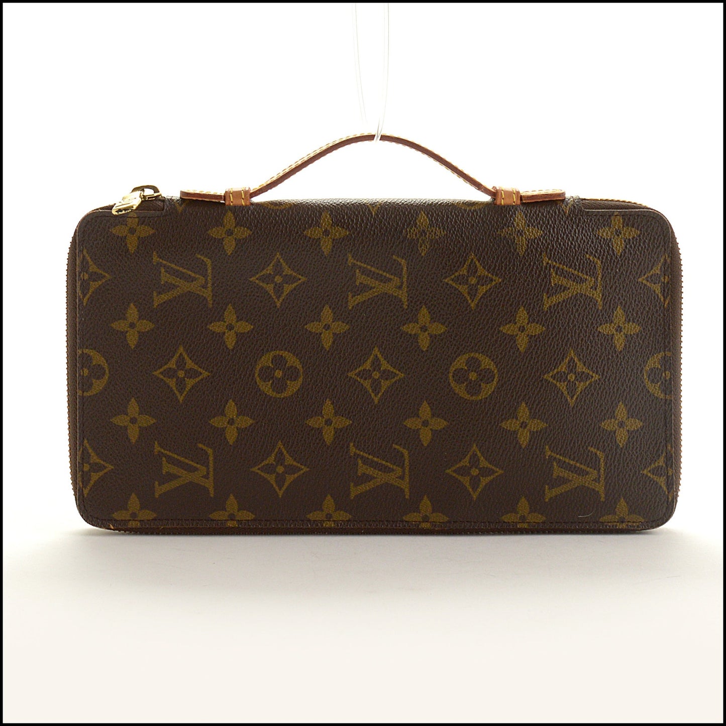 RDC15323 LOUIS VUITTON '97 Brown LV Monogram Escapade XL Zippy Wallet