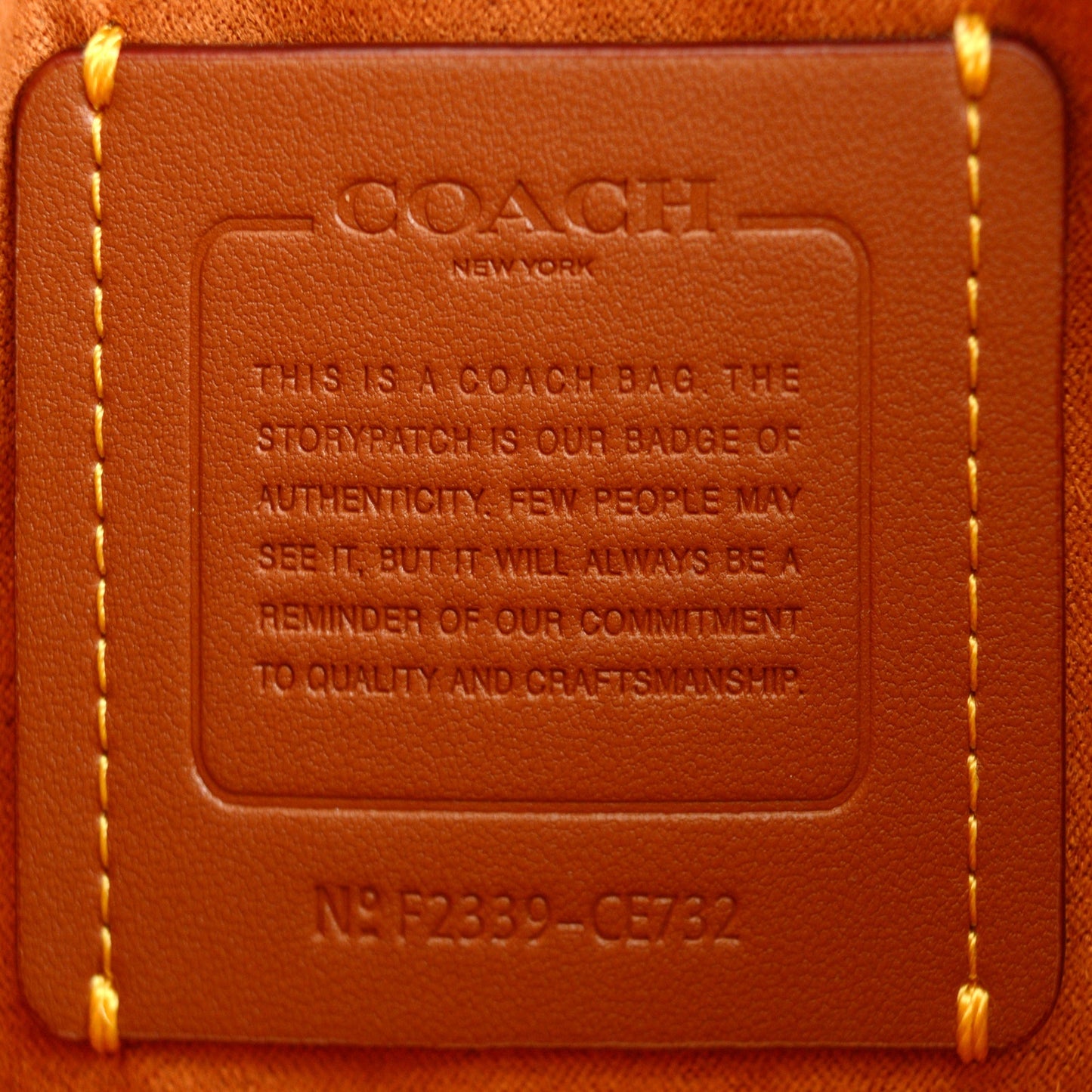 RDC15474 COACH Burnished Amber Pebbled Leather Brooke 28 Carryall