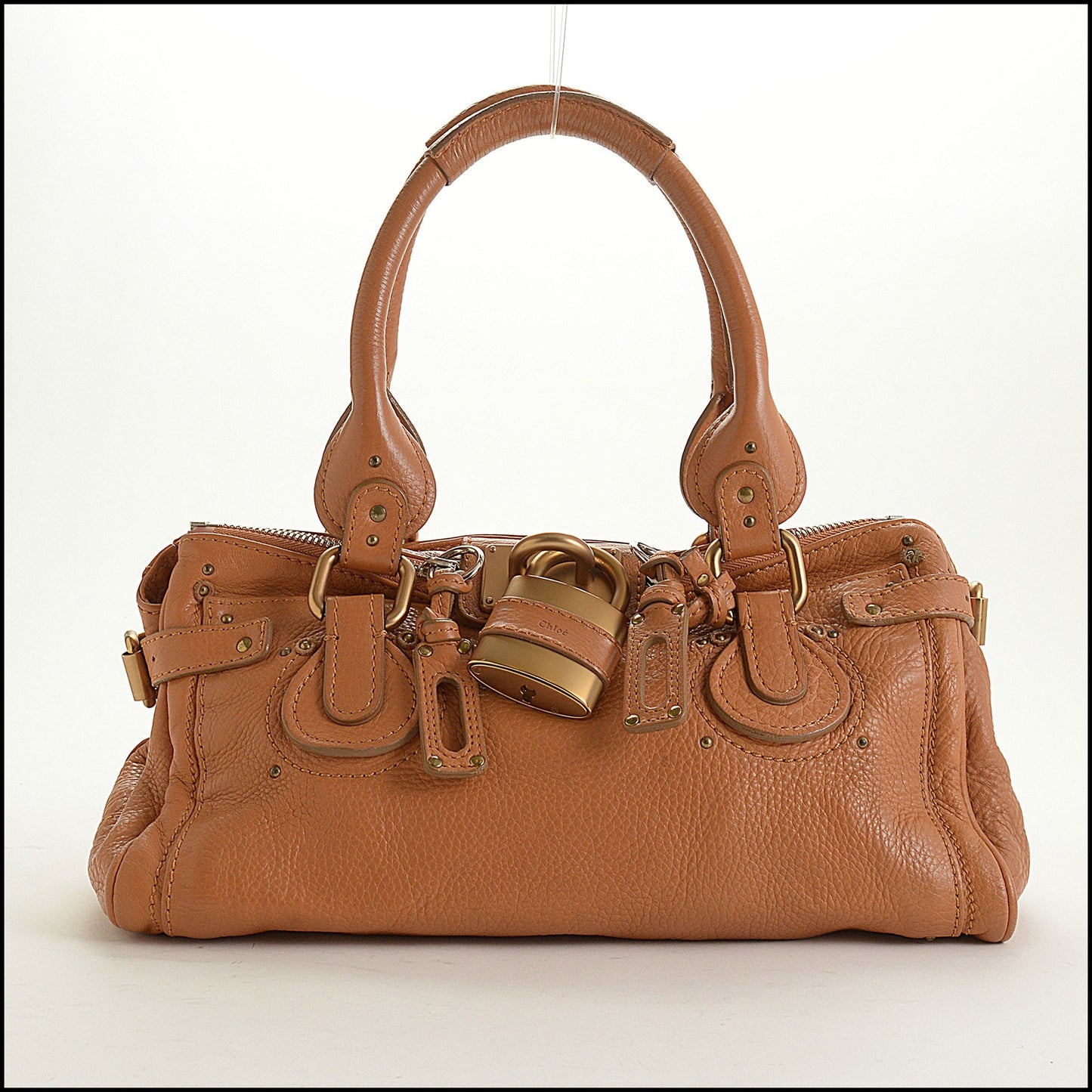 RDC15594 CHLOE '06 Tan Leather Paddington Satchel Bag