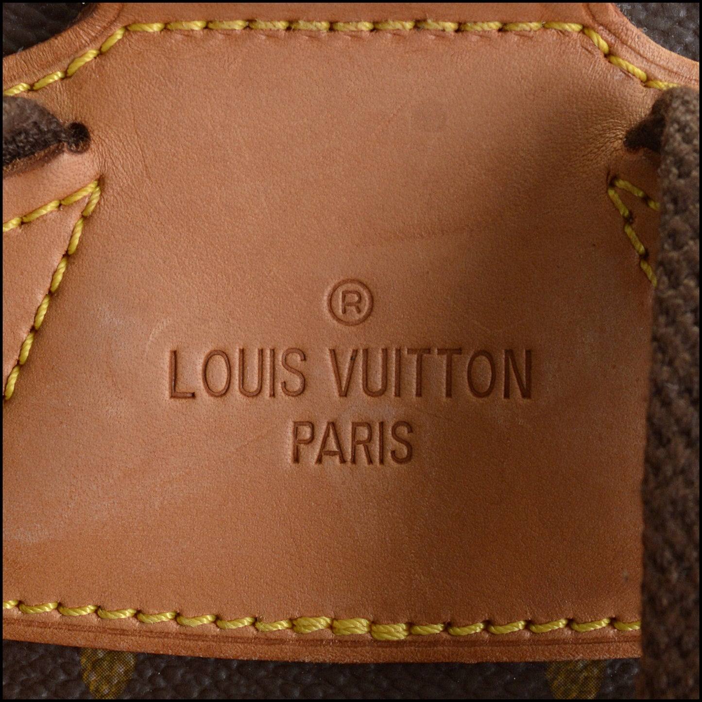 RDC14356 Authentic LOUIS VUITTON Vintage '00 Brown Canvas Montsouris GM Backpack