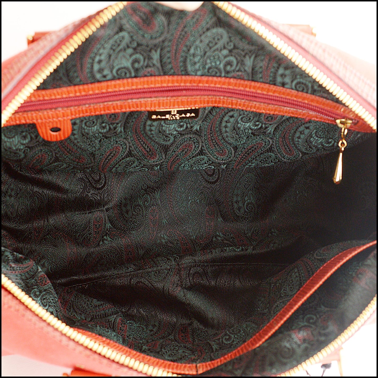 RDC15606 BALENCIAGA Vintage Red Ultrasuede Boston bag from Japan