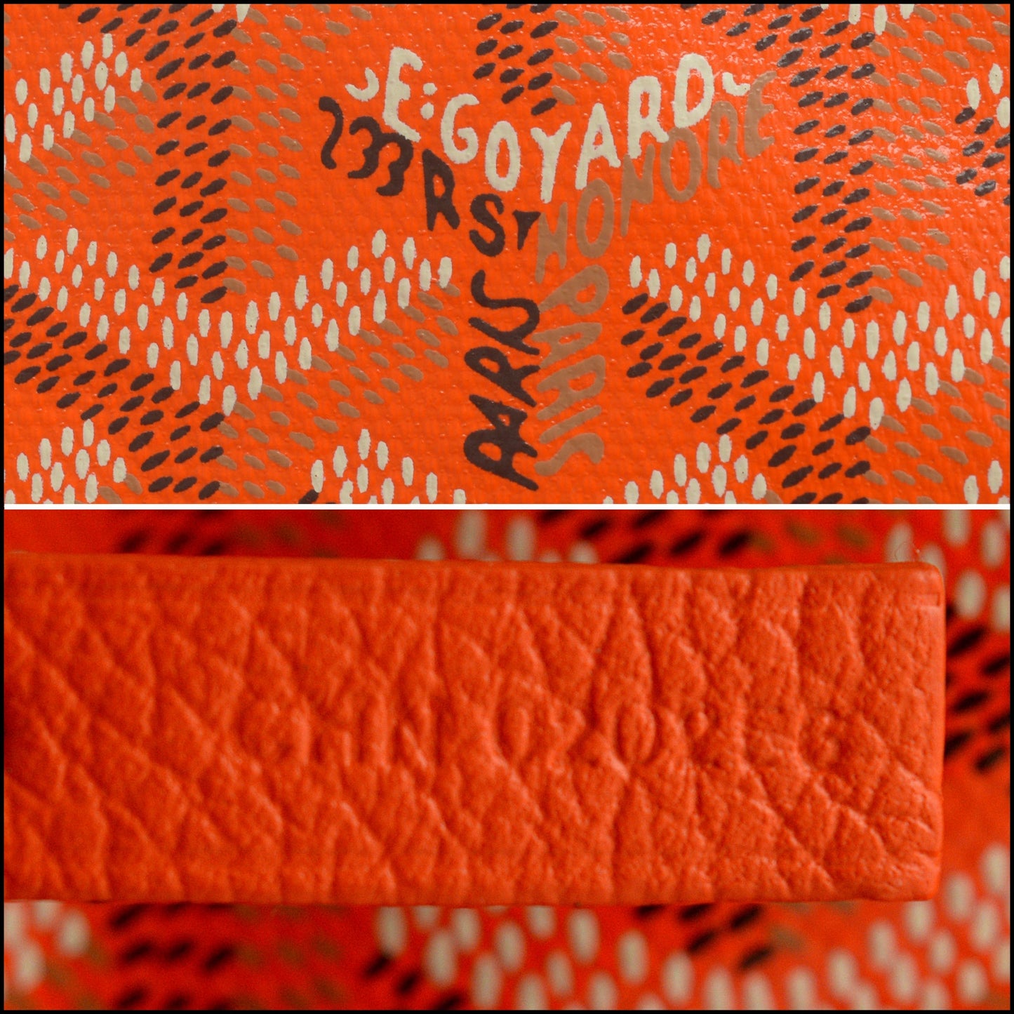 RDC15476 GOYARD 2025 Orange Goyardine Canvas LP Marquage Saint Louis PM Tote Bag