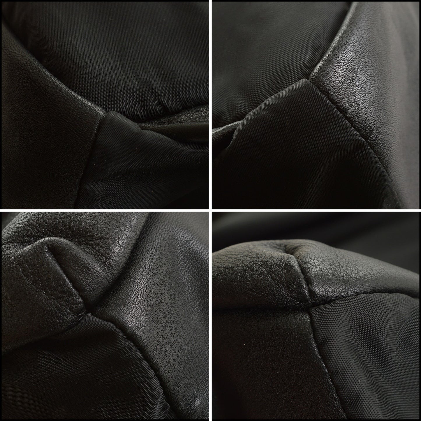 RDC15546 GIVENCHY Black 2011 Ricardo Tisci Nylon and Leather Studded Strap Backpack