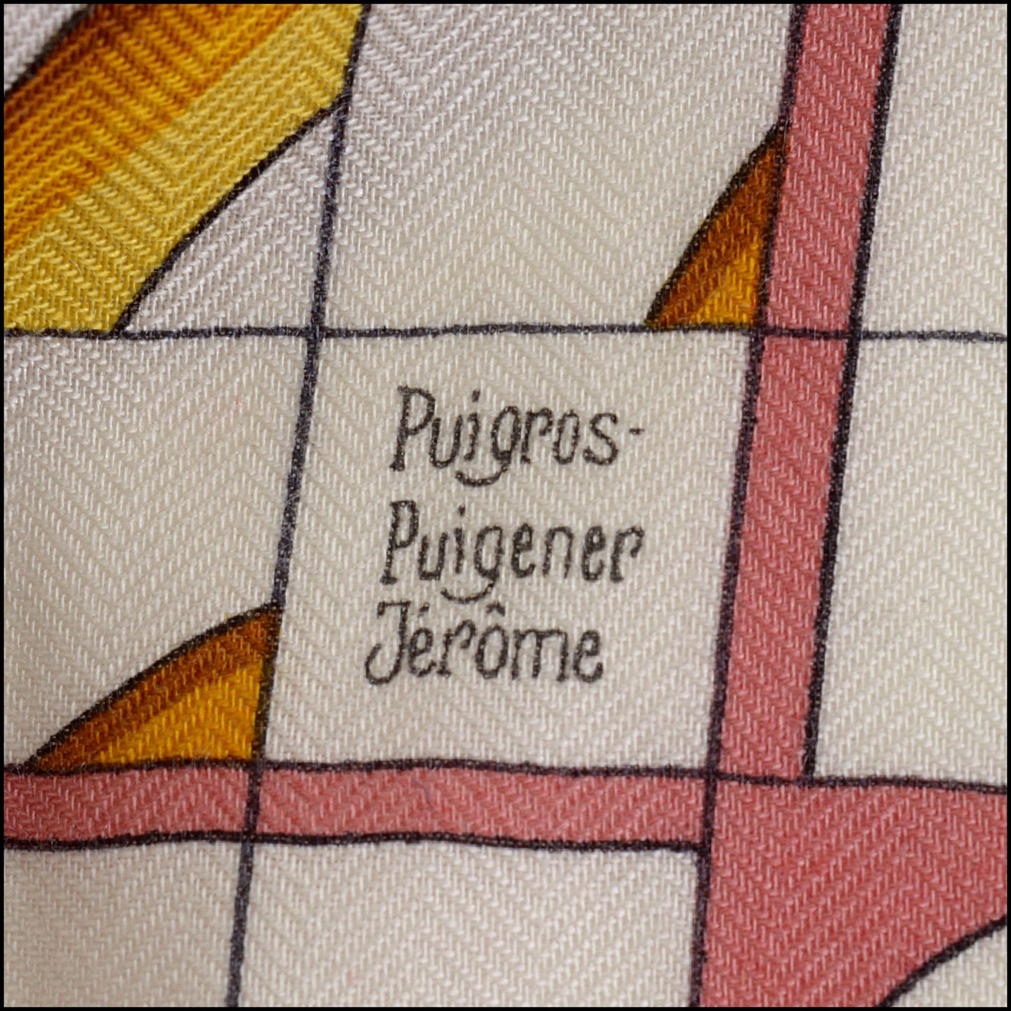 RDC14918 HERMES 2024 Red/White/Multi "Coaching Deja Vu" Cashmere/Silk 140 Shawl