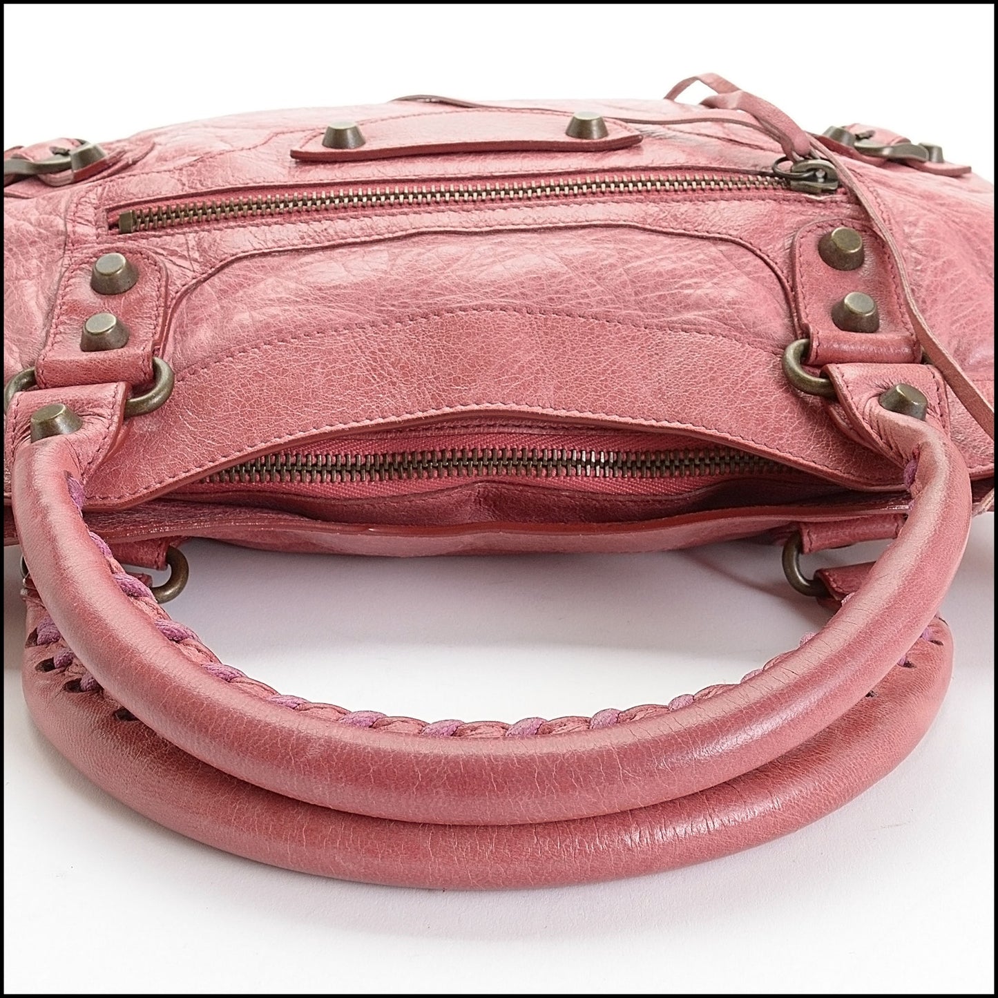 RDC14130 Authentic BALENCIAGA Vintage '04  Pink Chevre Leather Classic First Bag