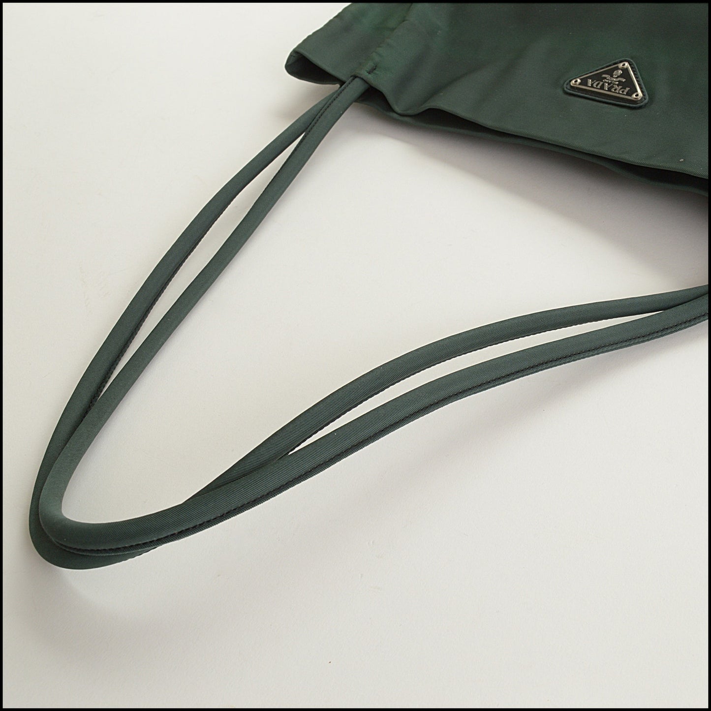 RDC15423 PRADA Dark Green Tessuto Nylon Bag