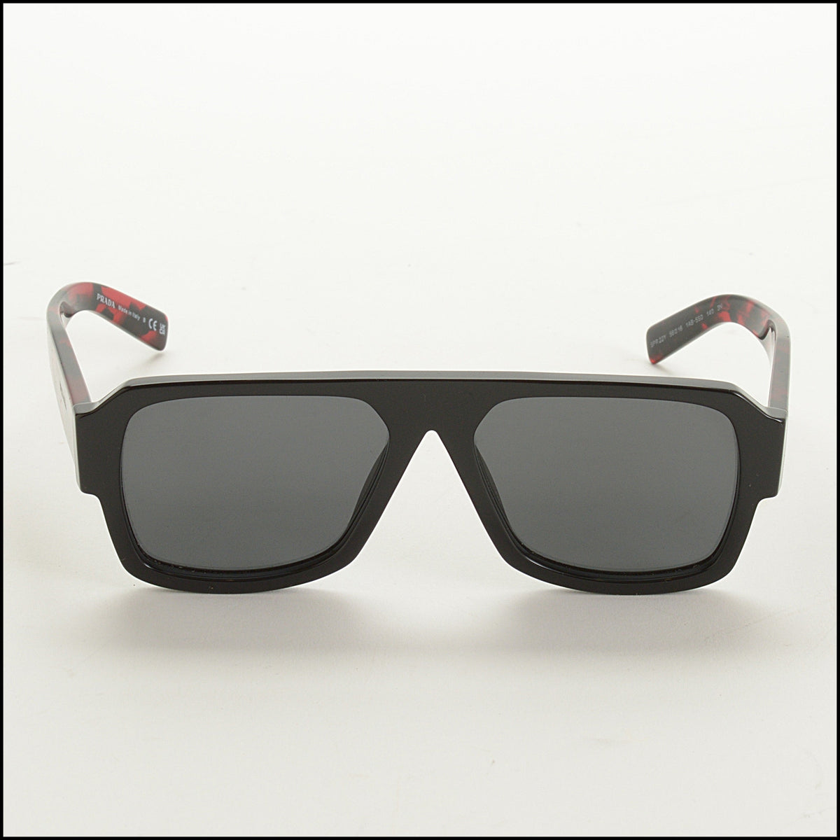 RDC15682 PRADA Red/Black Tortoiseshell Sunglasses SPR22Y