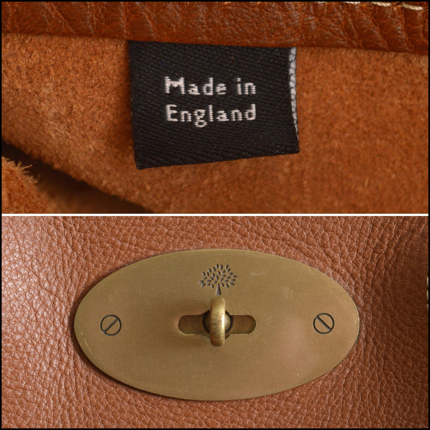 RDC15071 MULBERRY Oak Brown Leather Bayswater Bag