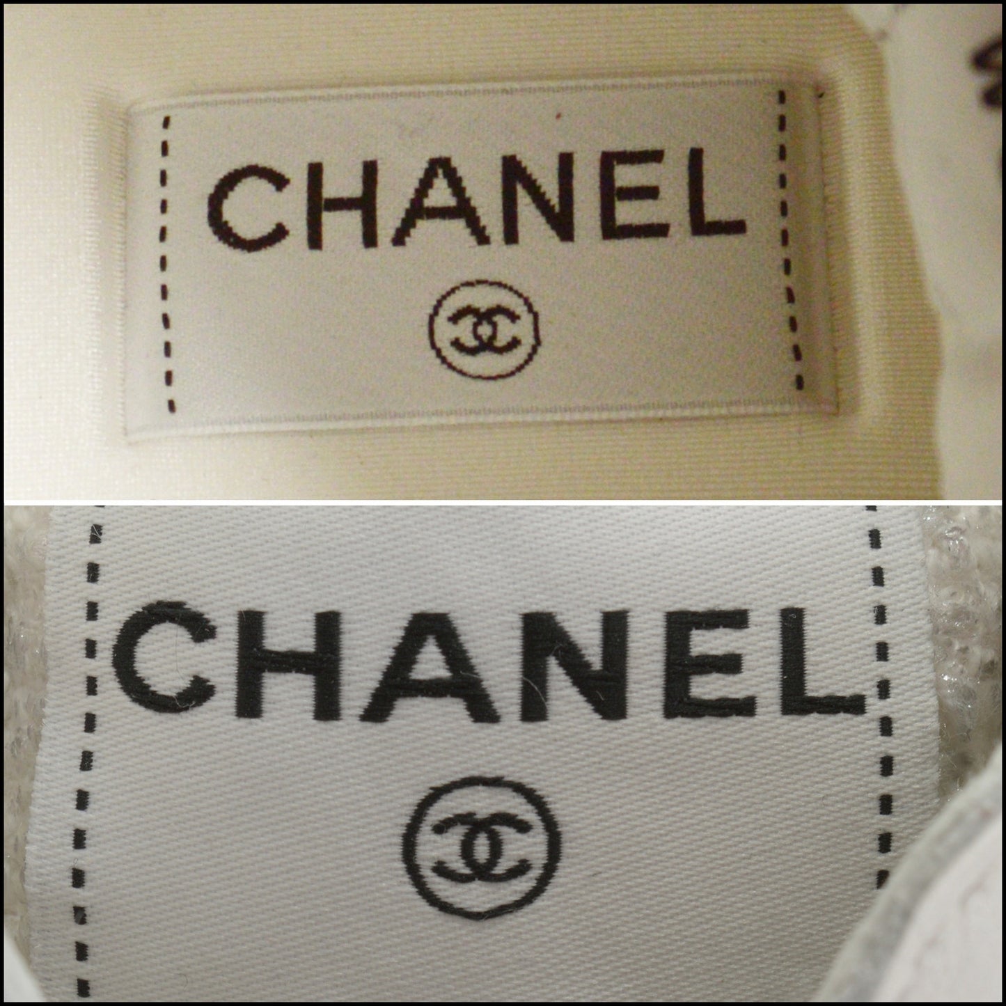 RDC15126 CHANEL '23 White and Silver Tweed Sneaker EU 37.5