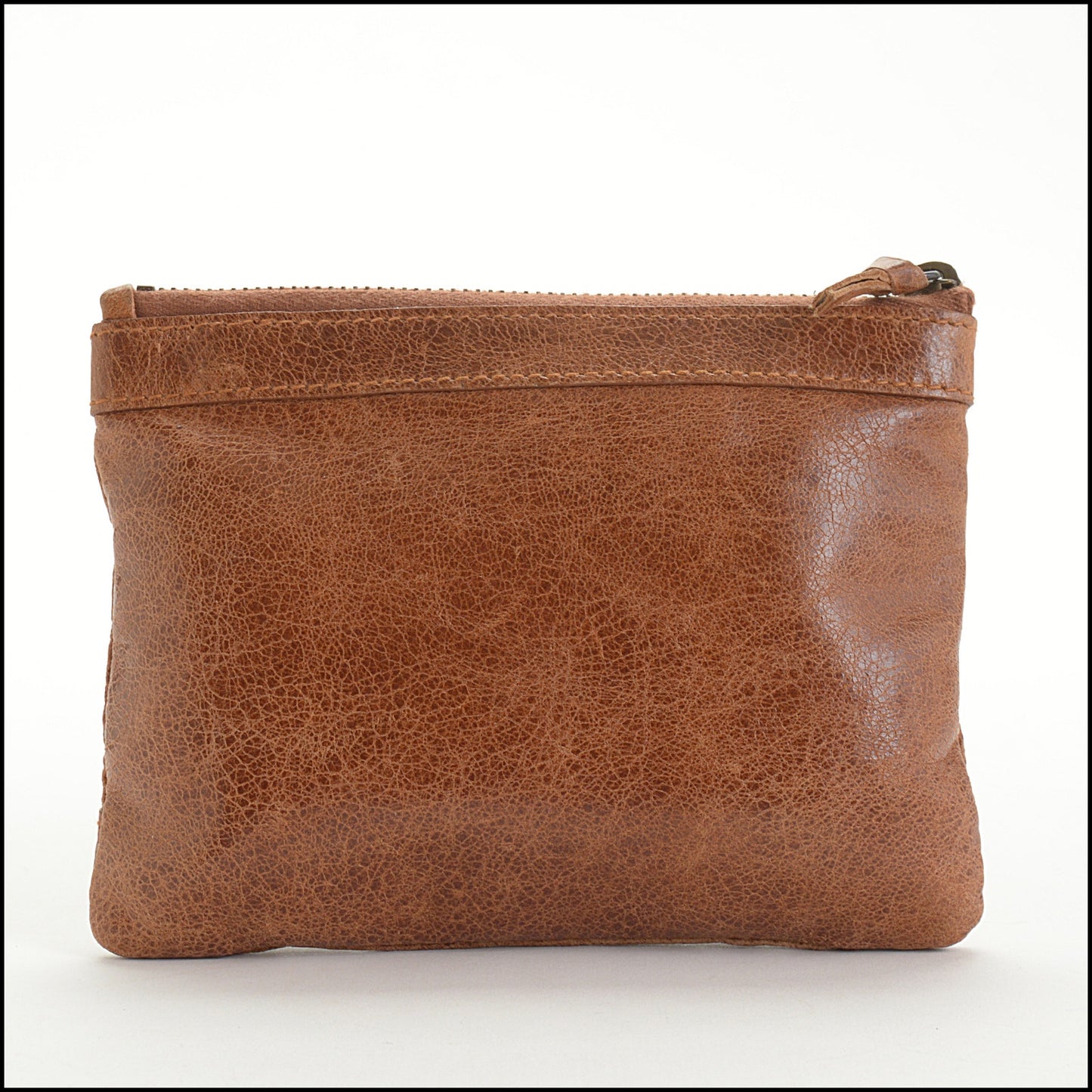 RDC14519 BALENCIAGA SS '09 Autumn Brown Lambskin Coin Pouch Mini Purse
