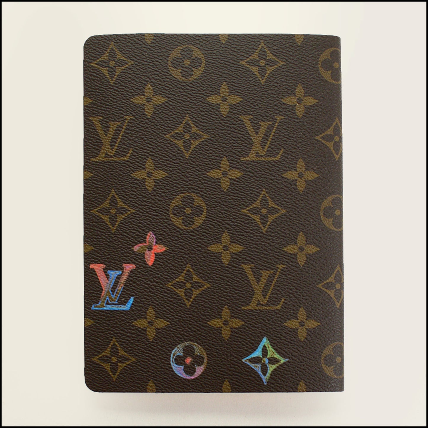 RDC15354 LOUIS VUITTON Brown Monogram Clemence Watercolor Notebook MM