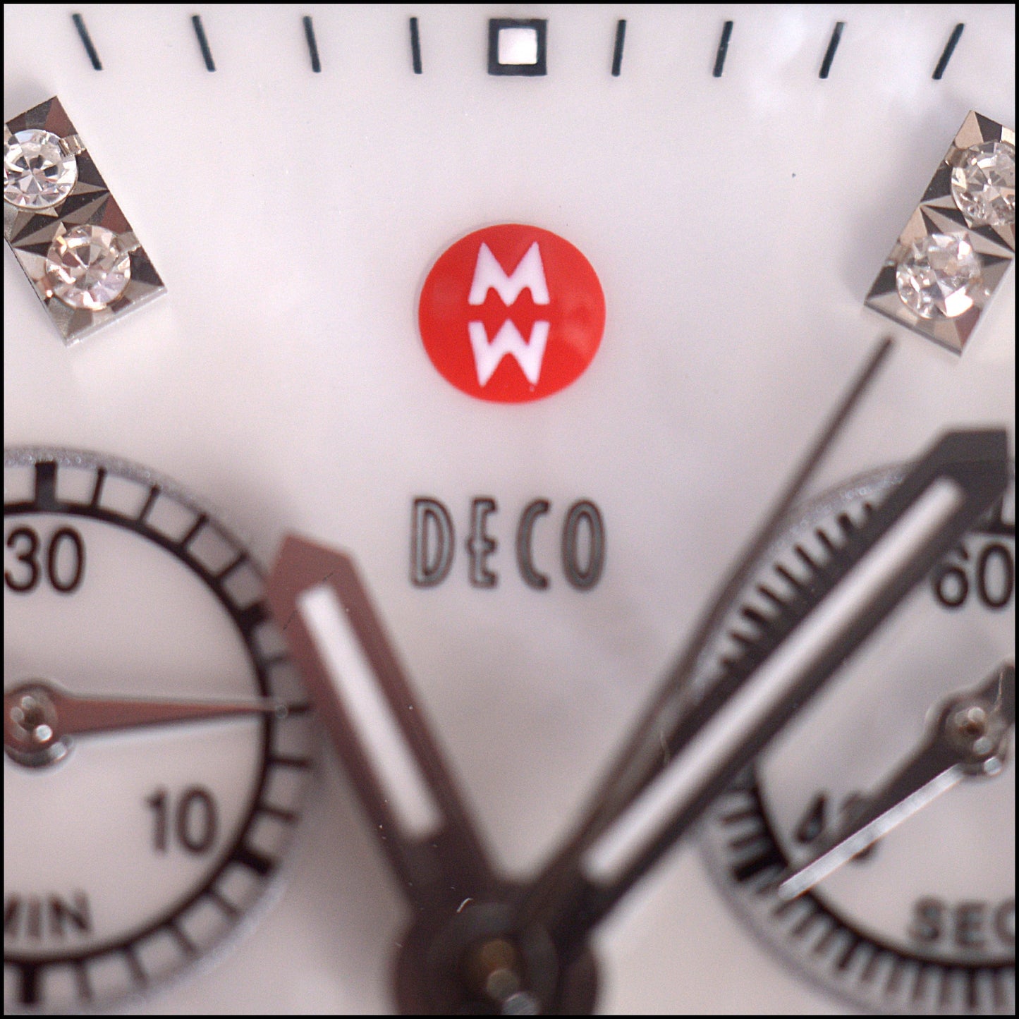 RDC14730 Michele Stainless Steel Mop Deco Diamond Chronograph Watch