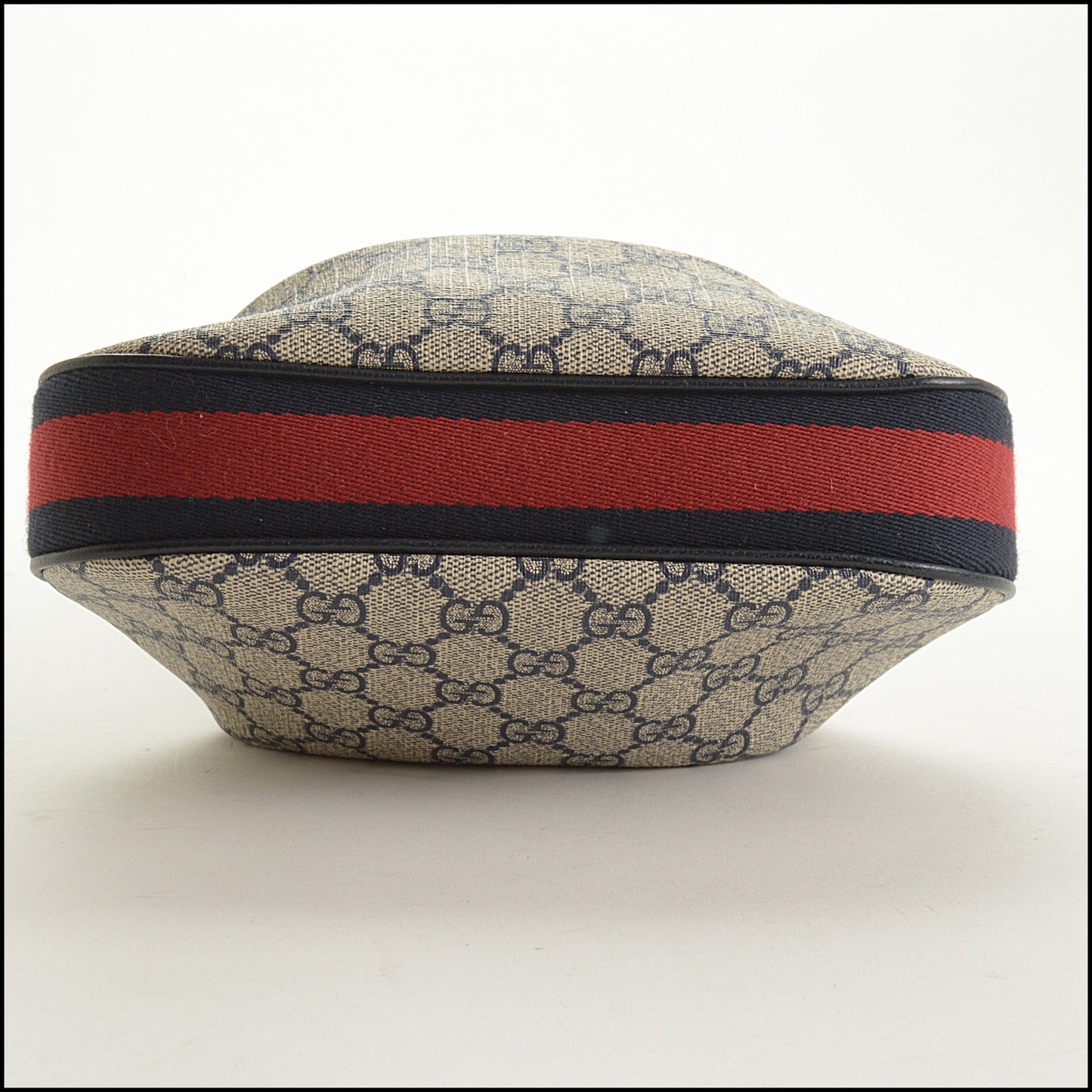 RDC15574 GUCCI Navy Supreme GG Canvas Small Attache Crossbody Bag