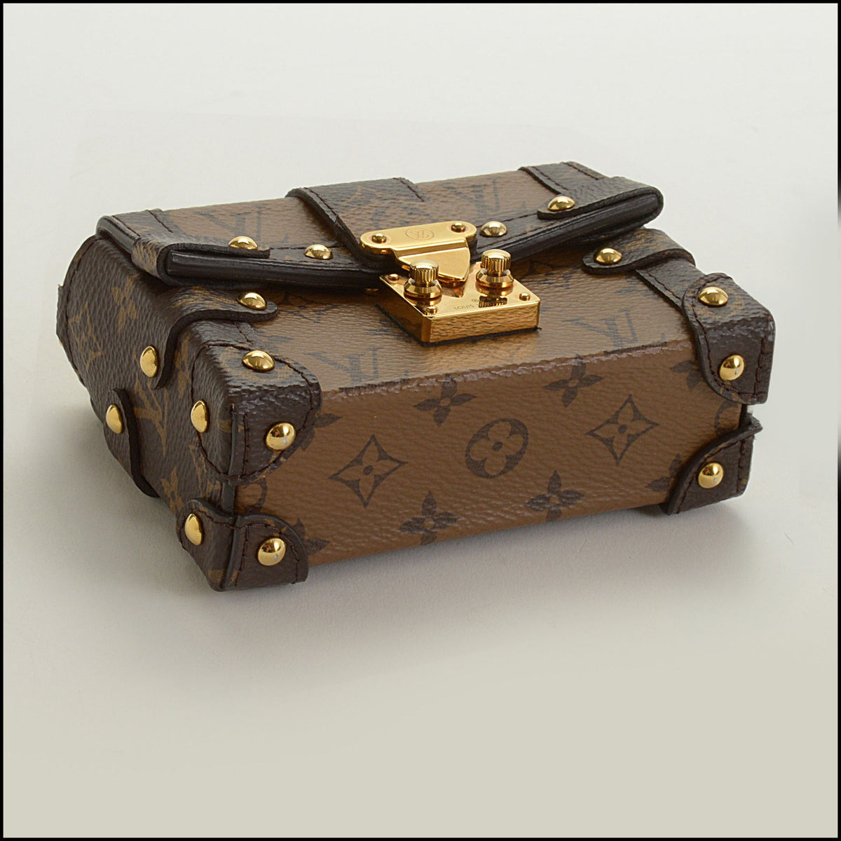 RDC15693 LOUIS VUITTON Monogram Petite Malle Mini Trunk Crossbody Bag
