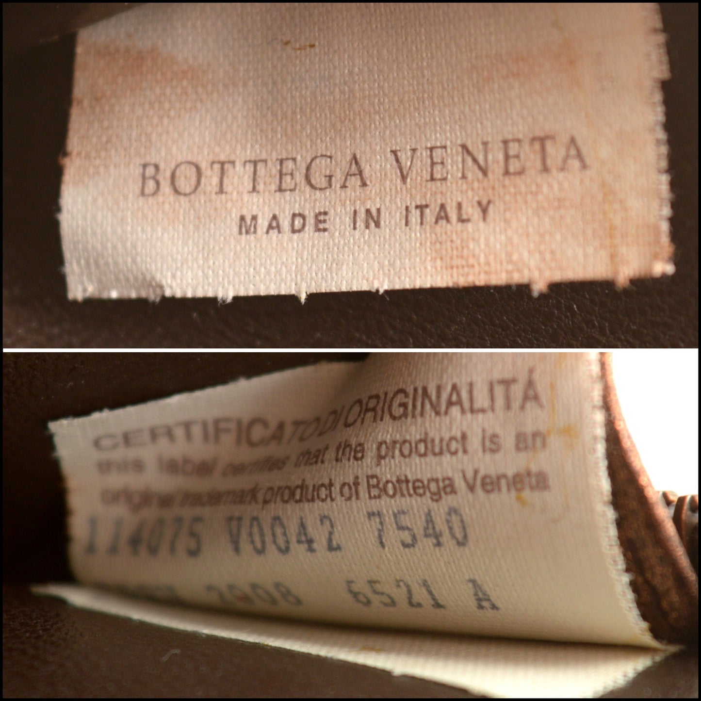 RDC15340 BOTTEGA VENETA '08 Bronze Intrecciato Zipped Card Case Wallet