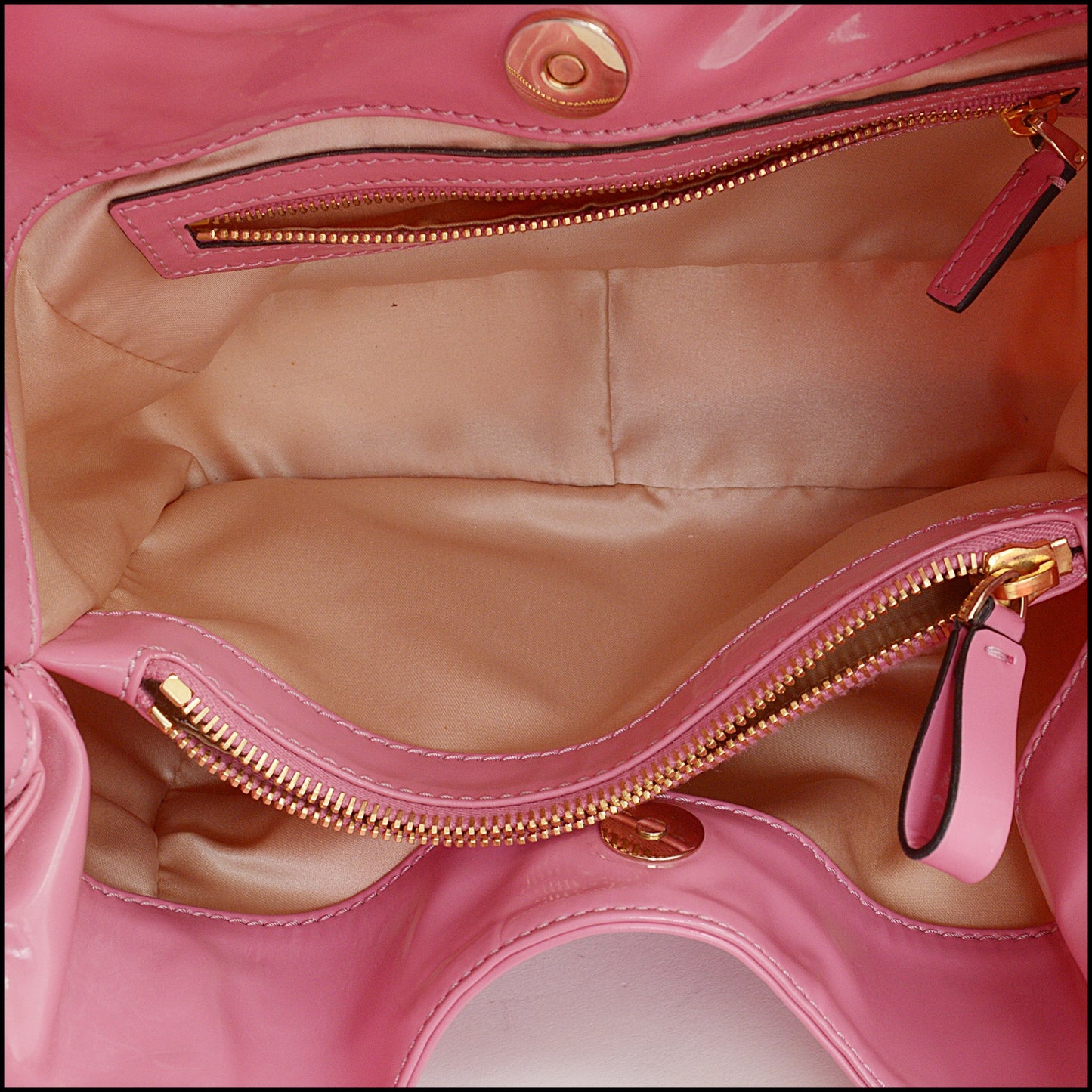 RDC14616 VALENTINO Pink Patent Mini Bow Bag