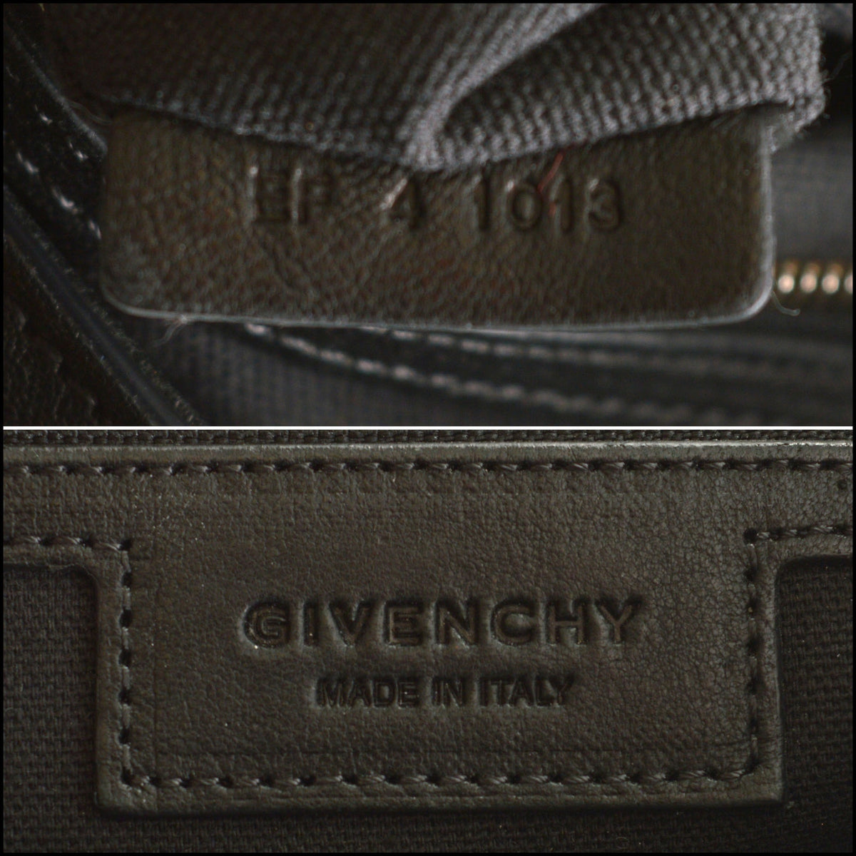 RDC15650 GIVENCHY Black Leather Obsedia Hobo Bag
