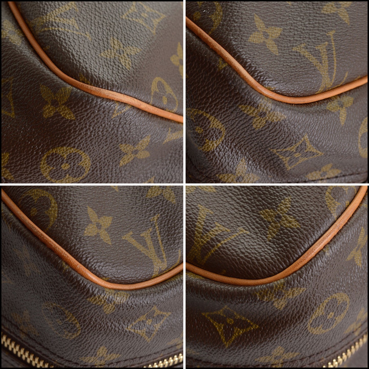 RDC14380 Authentic LOUIS VUITTON Vintage '90 LV Monogram Canvas Alize Travel Bag