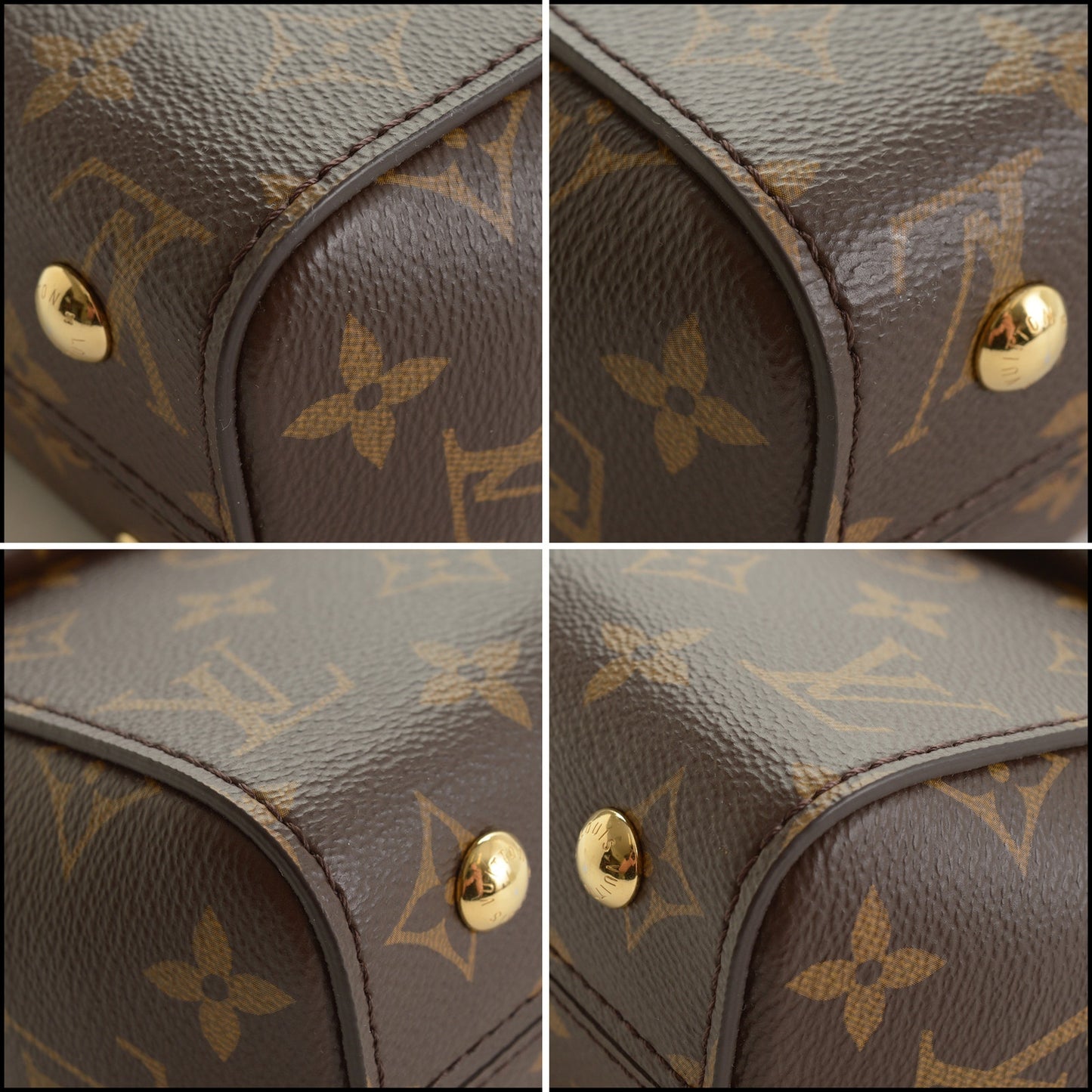 RDC15524 LOUIS VUITTON Brown LV Monogram Canvas Cluny Mini Bag