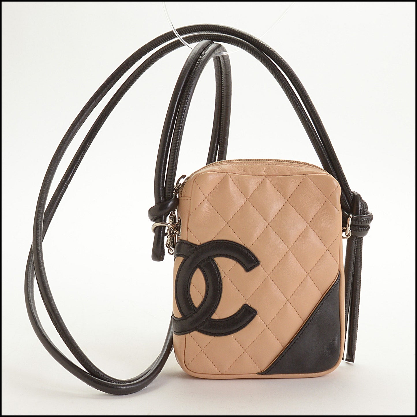 RDC15008 CHANEL '04/'05 Beige/Black Cambon Small Crossbody Bag