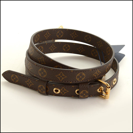 RDC15734 LOUIS VUITTON 2025 LV Monogram Canvas Bandouliere 20mm Shoulder Strap