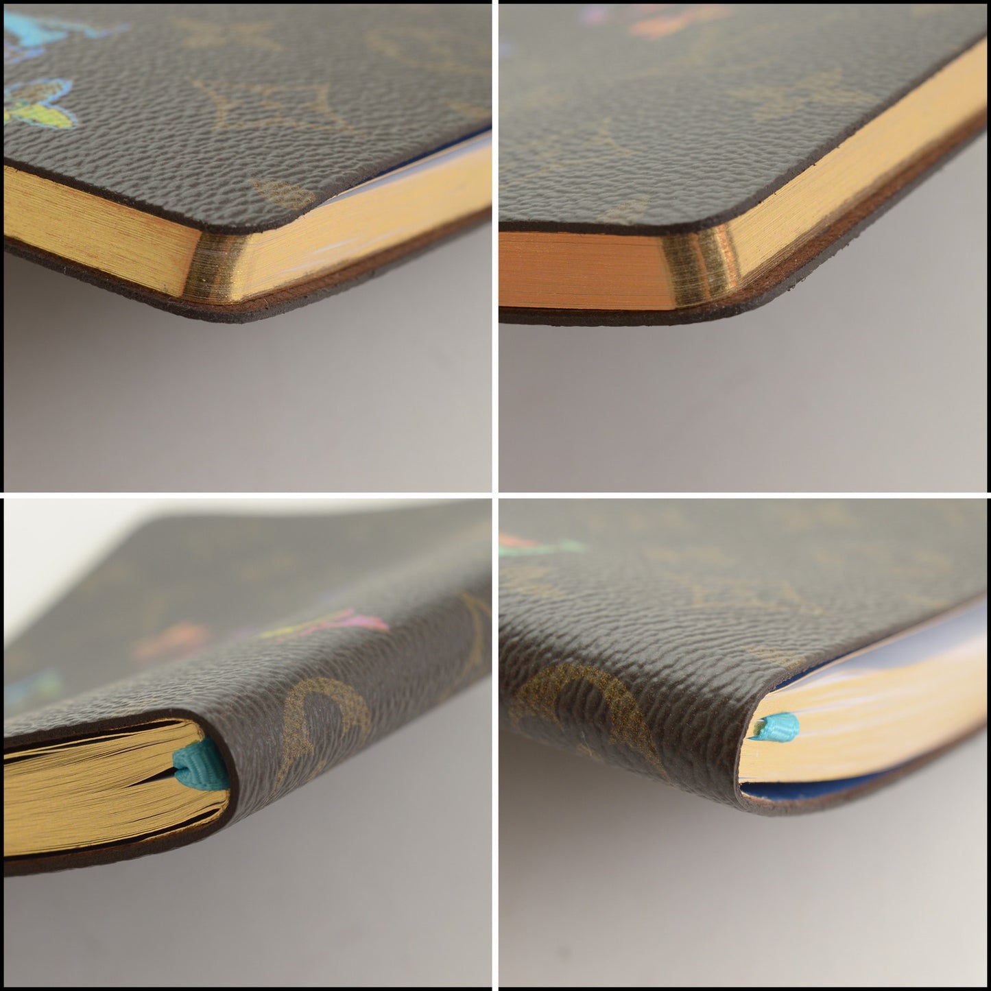 RDC15354 LOUIS VUITTON Brown Monogram Clemence Watercolor Notebook MM