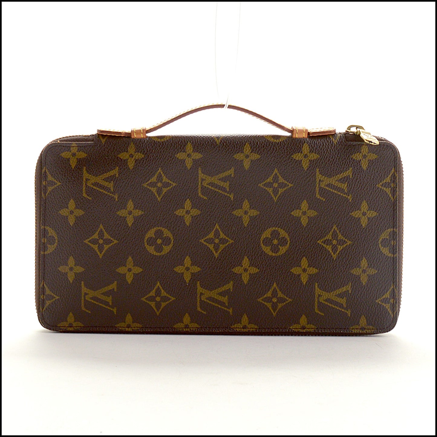 RDC15323 LOUIS VUITTON '97 Brown LV Monogram Escapade XL Zippy Wallet