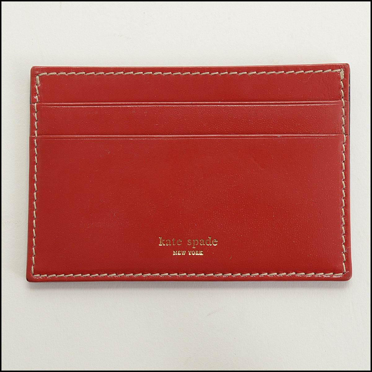 RDC15717 KATE SPADE Red Leather ID Card Holder