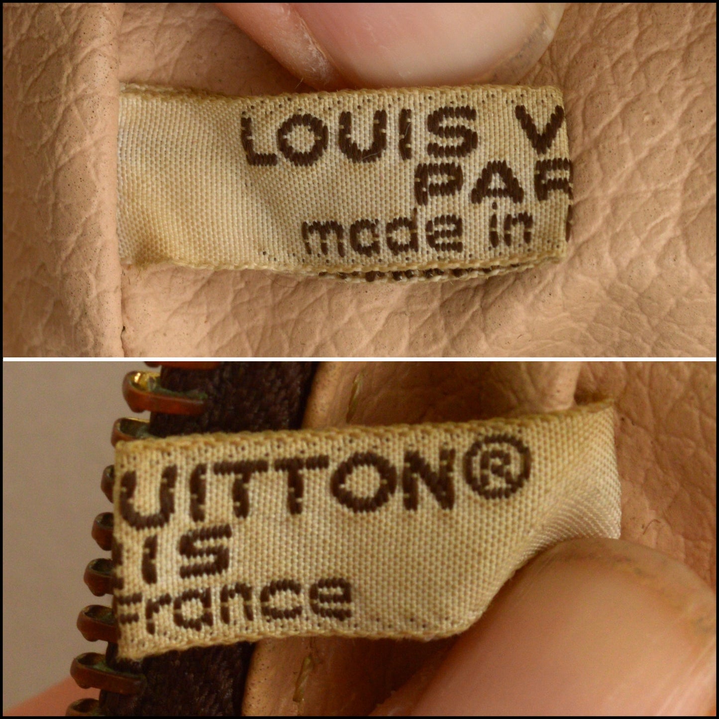 RDC15441 LOUIS VUITTON 80's Vintage Brown LV Monogram Trousse Toilette 23 Cosmetic Bag