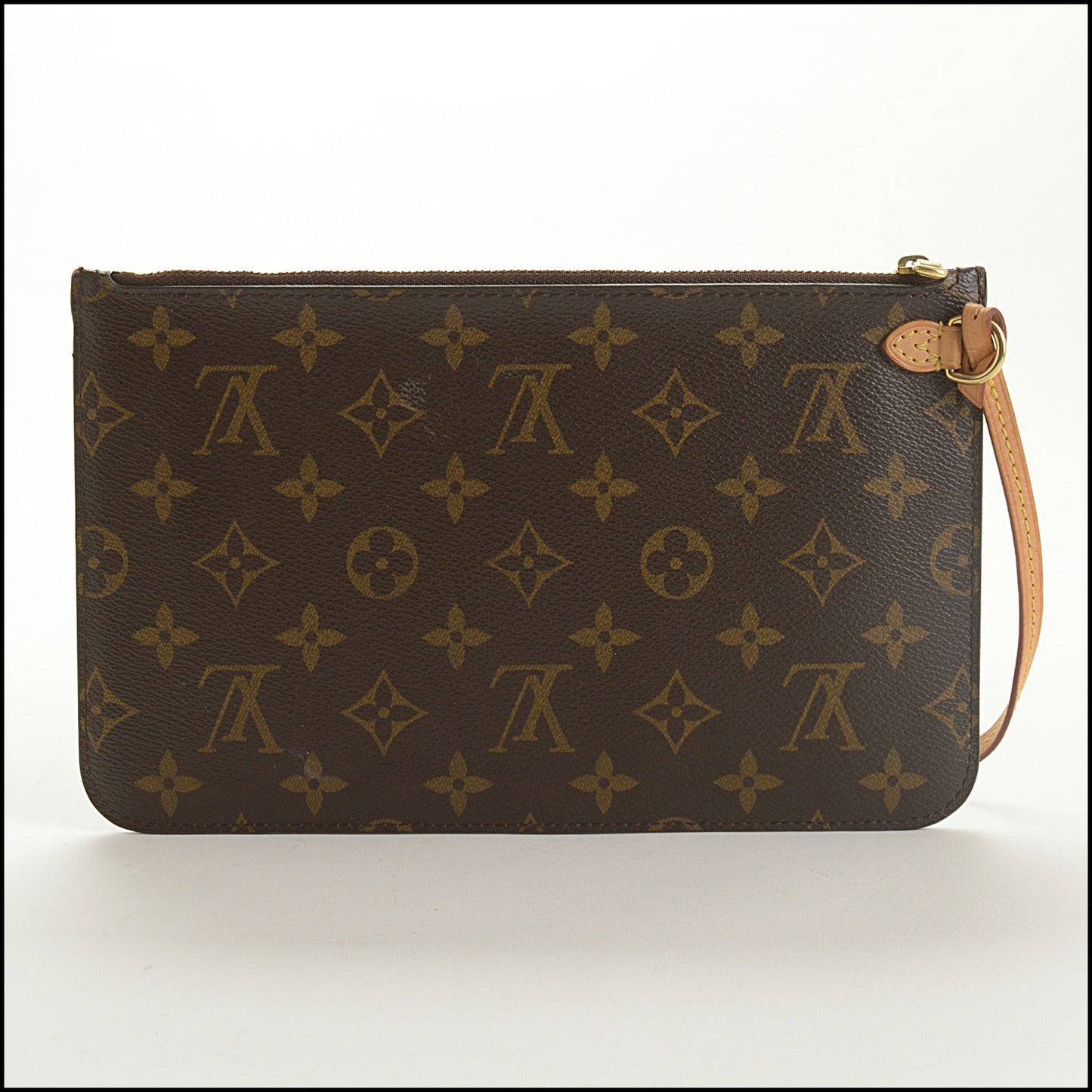 RDC15401 LOUIS VUITTON '09 Brown Monogram Canvas Neverfull Pouch