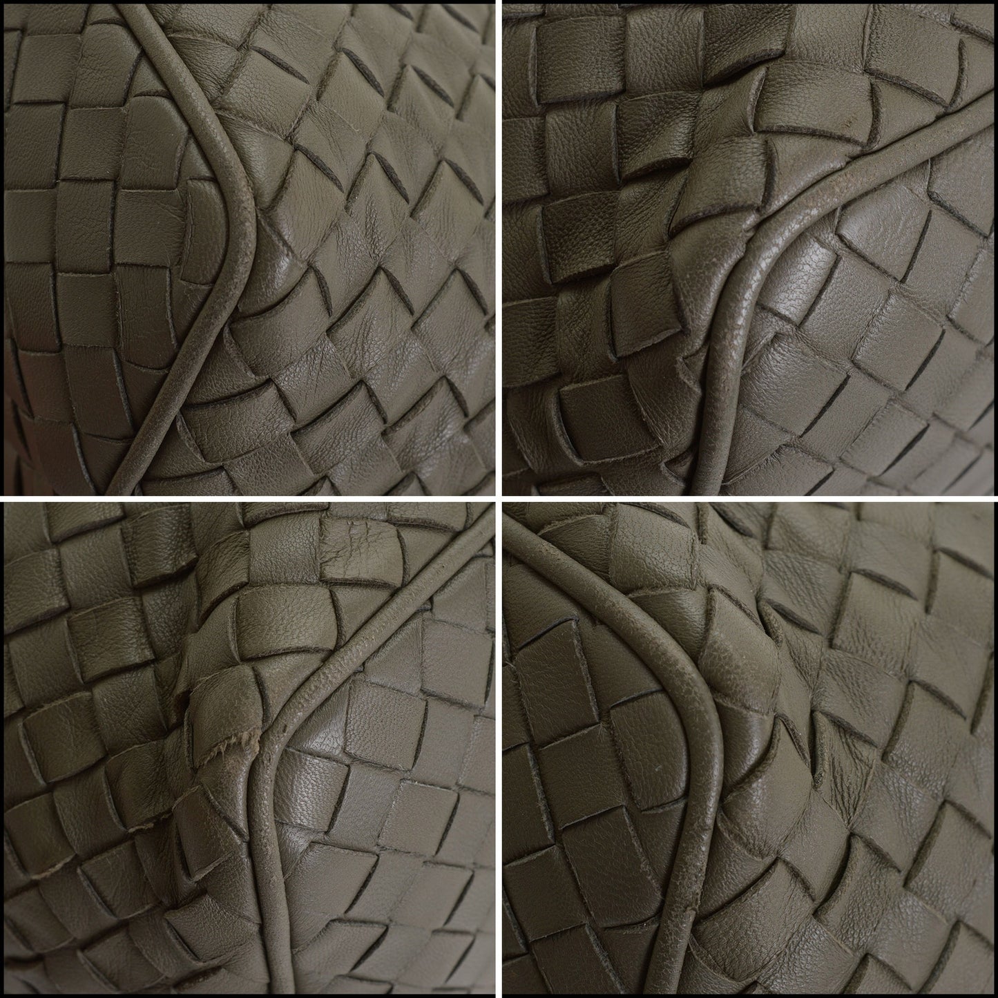 RDC14830 BOTTEGA VENETA Grey Intrecciato Small Shoulder Bag